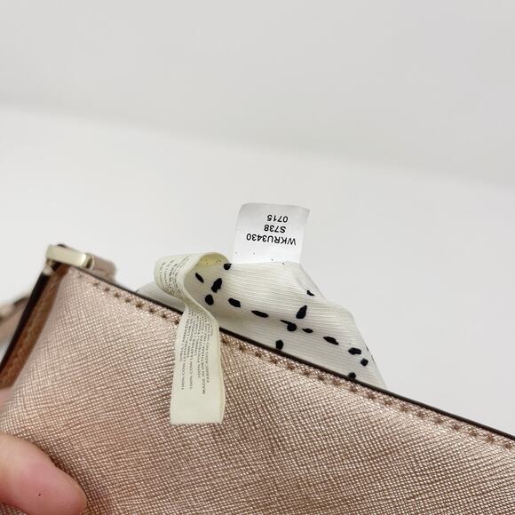 Kate Spade Rose Gold Leather Sally Newbury Lane Crossbody Bag 7.5" x 5" - Picture 10 of 14